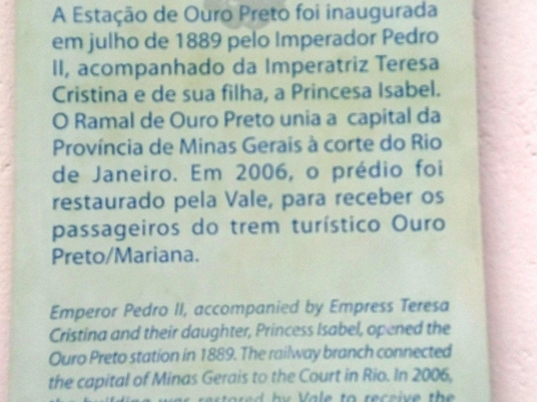 Trem da Vale – Ouro Preto e Mariana景点图片