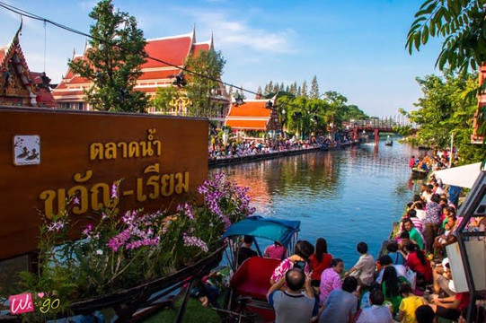 宽里安水上市场-曼谷必去景点