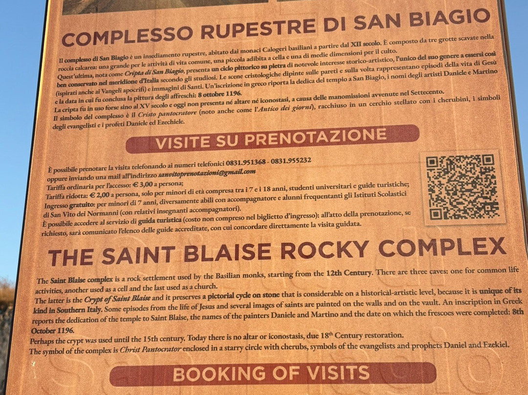 Cripta di San Biagio-San Vito dei Normanni必去景点