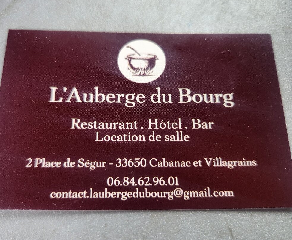 L'Auberge Du Bourg