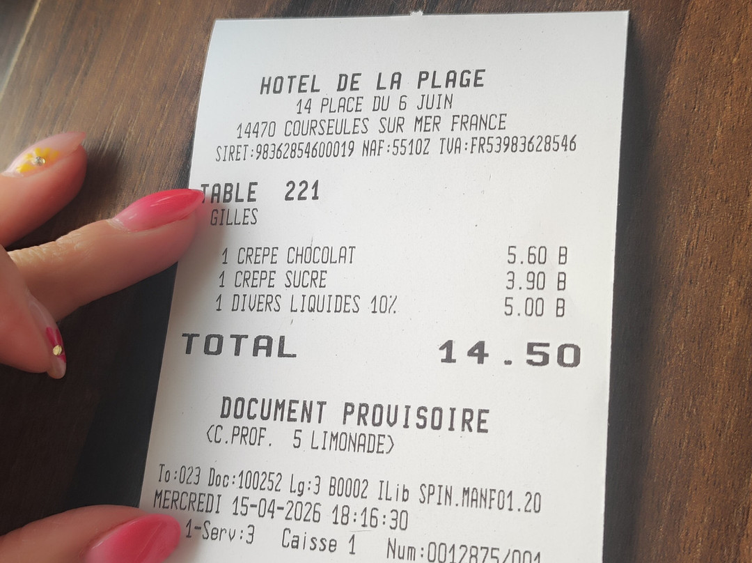 L'Hôtel de la Plage Restaurant