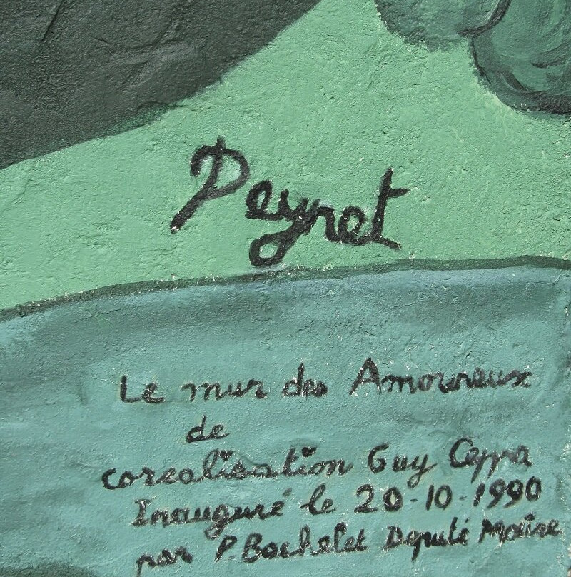 Le Mur des Amoureux de Peynet景点图片