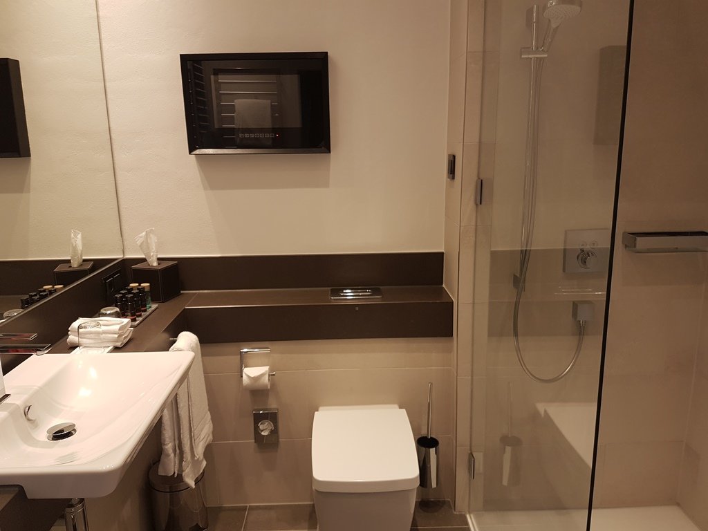 Hotel Brunnenhaus Schloss Landau-浴室