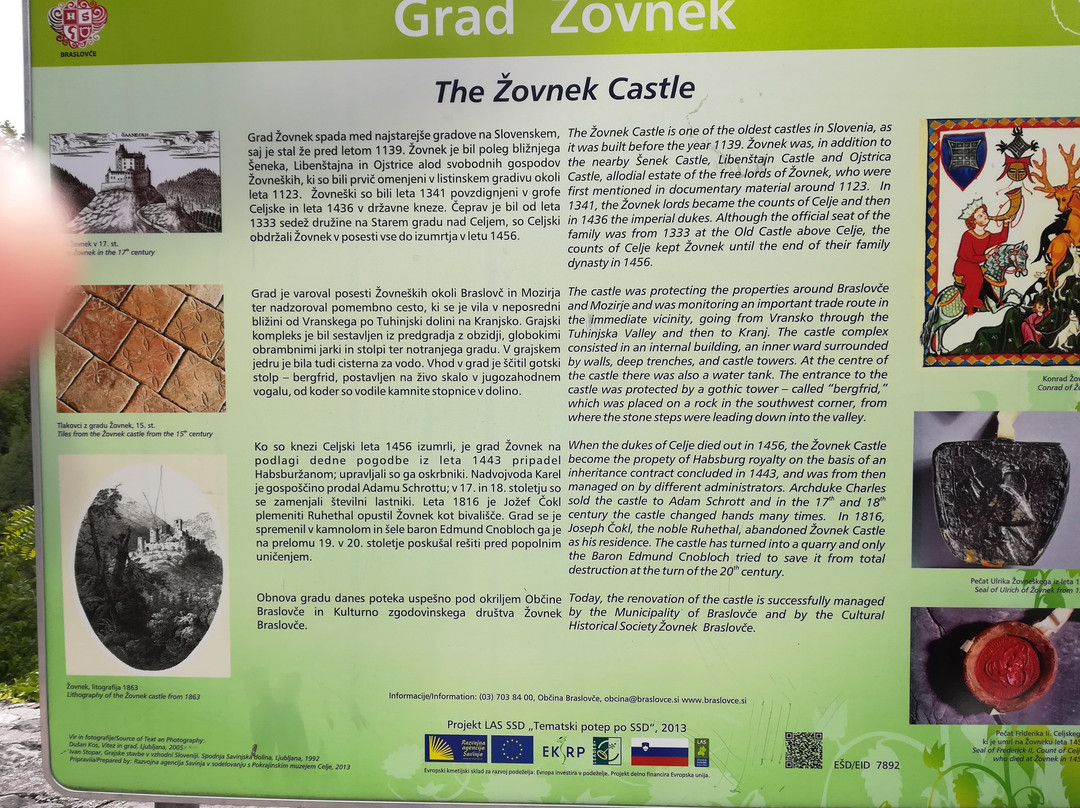 Grad Žovnek-Braslovce必去景点