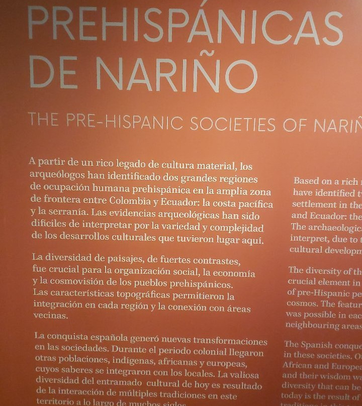 Museo del Oro Narino-帕斯托必去景点