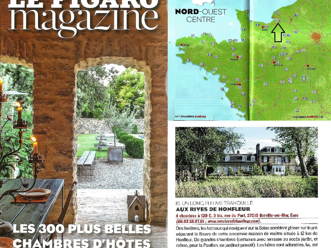 Berville-sur-Mer酒店住宿-Aux Rives de Honfleur