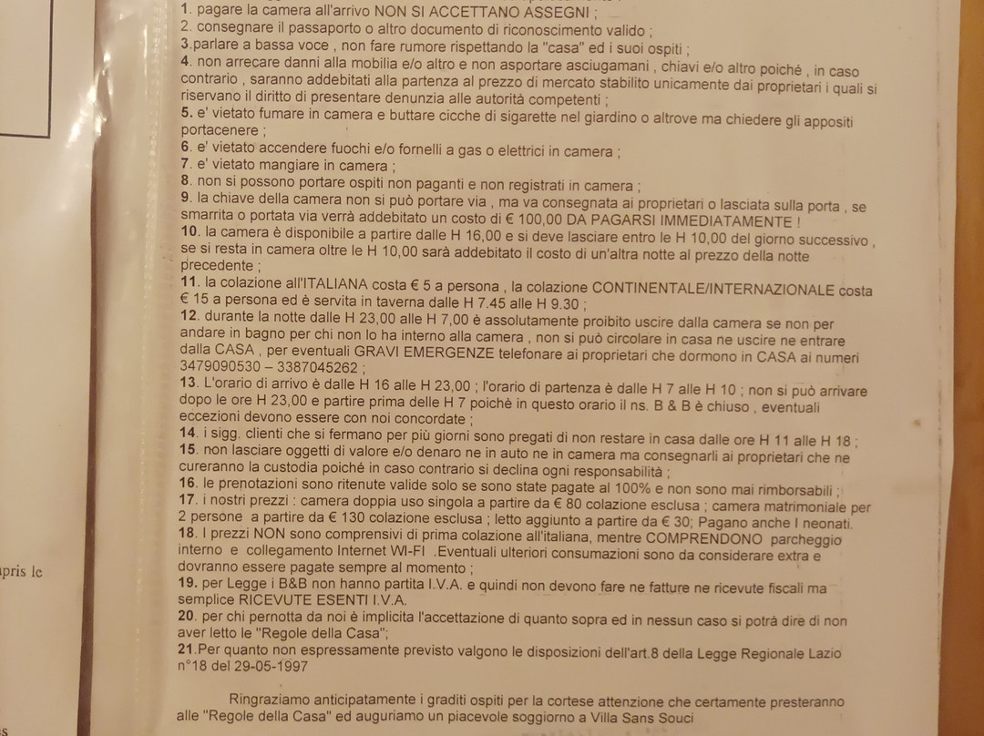 Bed & Breakfast Villa Sans Souci主图