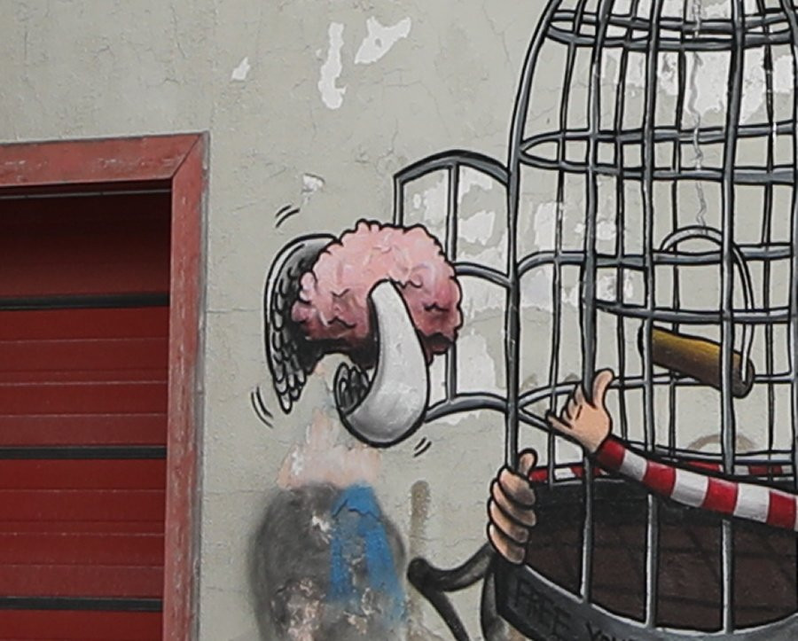 Gatebilde på Brannstasjonen Mural