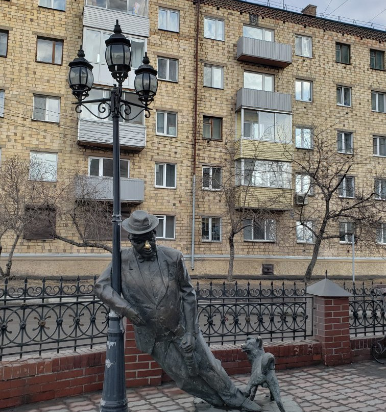 Sculpture Uncle Vasya - A Drunkard-克拉斯诺亚尔斯克必去景点