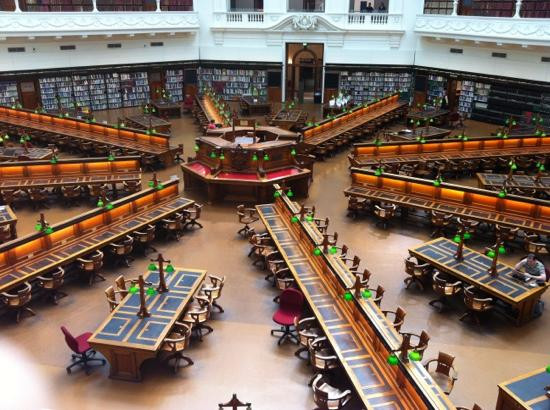 维多利亚州立图书馆-墨尔本必去景点