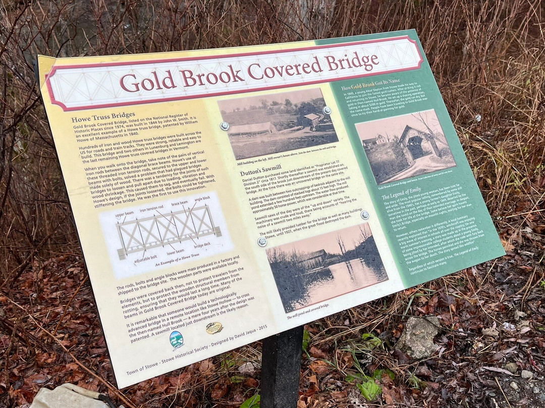 Gold Brook Covered Bridge (Emily's Covered Bridge)-斯托必去景点