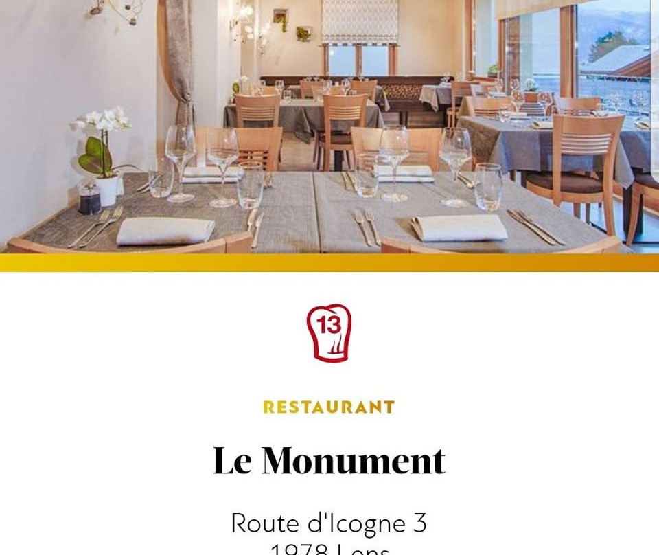 Lens餐馆和美食-Le Monument