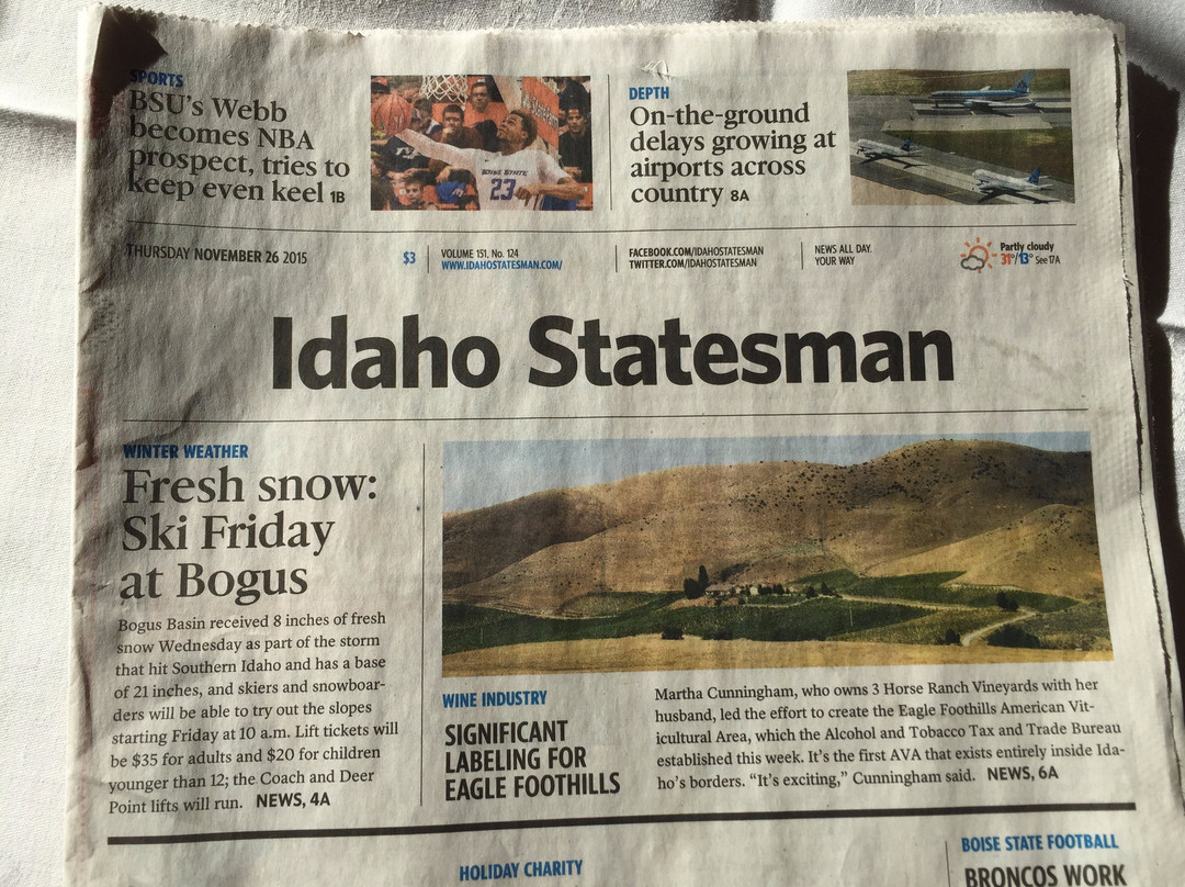 3 Horse Ranch Vineyards-Eagle必去景点