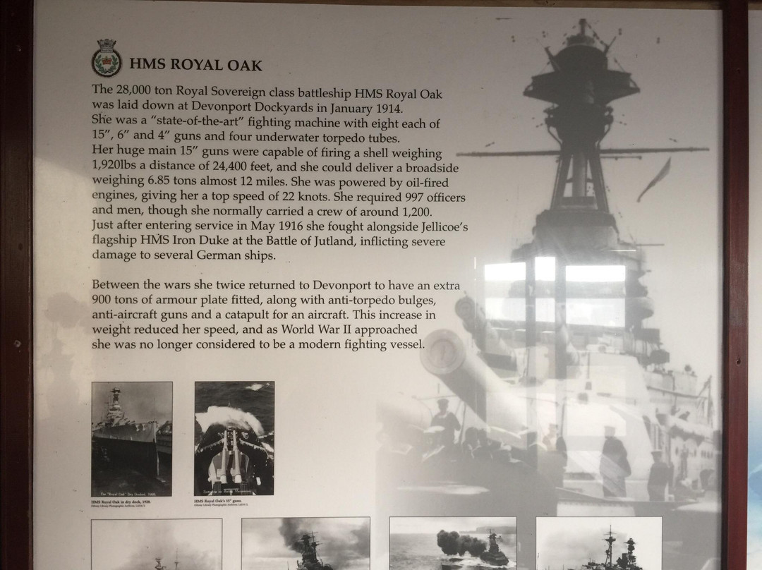HMS Royal Oak Memorial-柯克沃尔必去景点