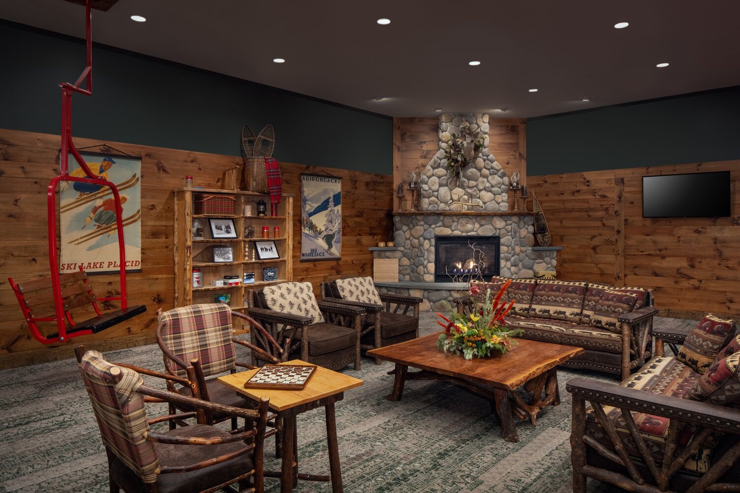 The Lodge At Schroon Lake-浴室