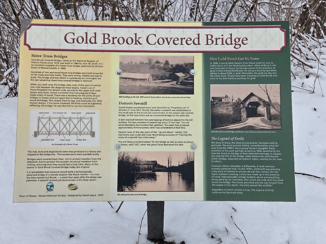 Gold Brook Covered Bridge (Emily's Covered Bridge)-斯托必去景点