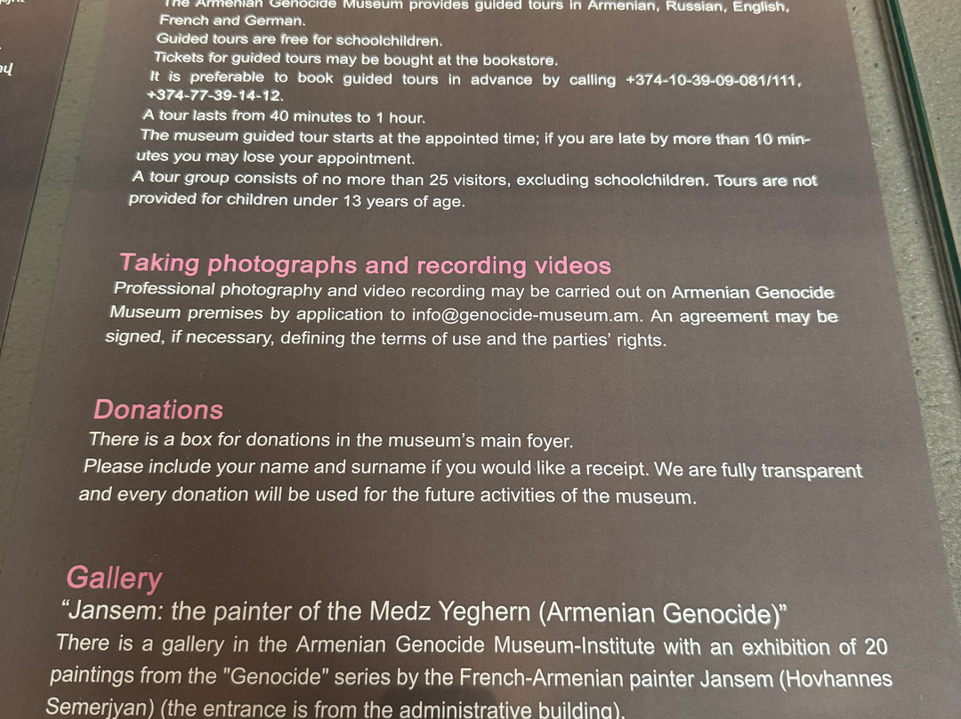 Armenian Genocide Museum-埃里温必去景点