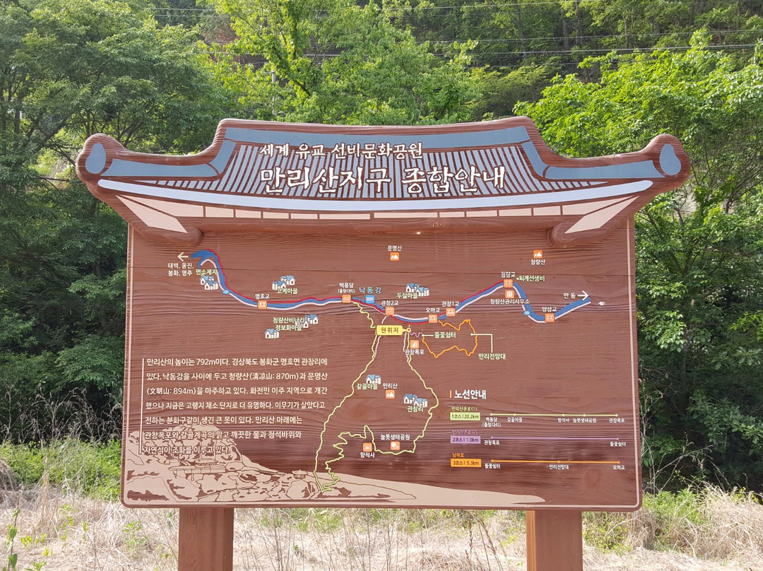 Mt. Chungryang Hiking trails-奉化郡必去景点