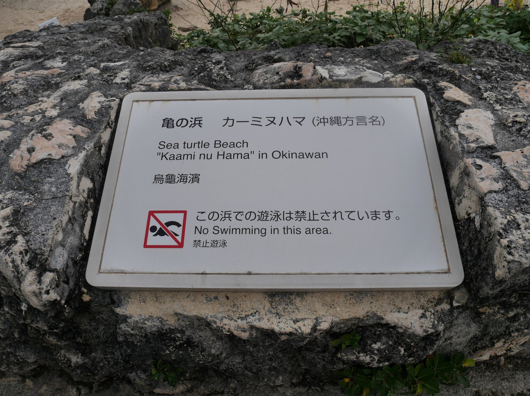 Kame no Hama Beach-本部町必去景点