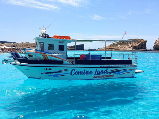Boat Tours around Comino, Blue Lagoon, Crystal Lagoon, Sea Caves and Elephant Rock