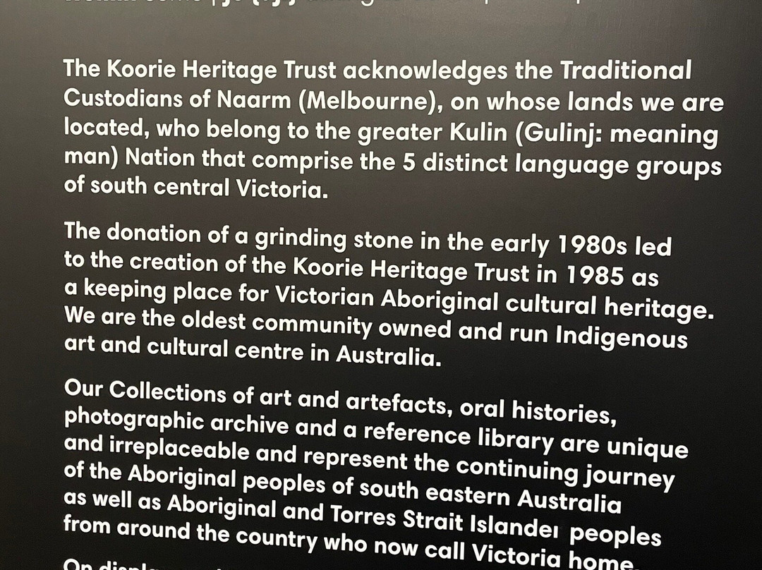 Koorie Heritage Trust-墨尔本必去景点