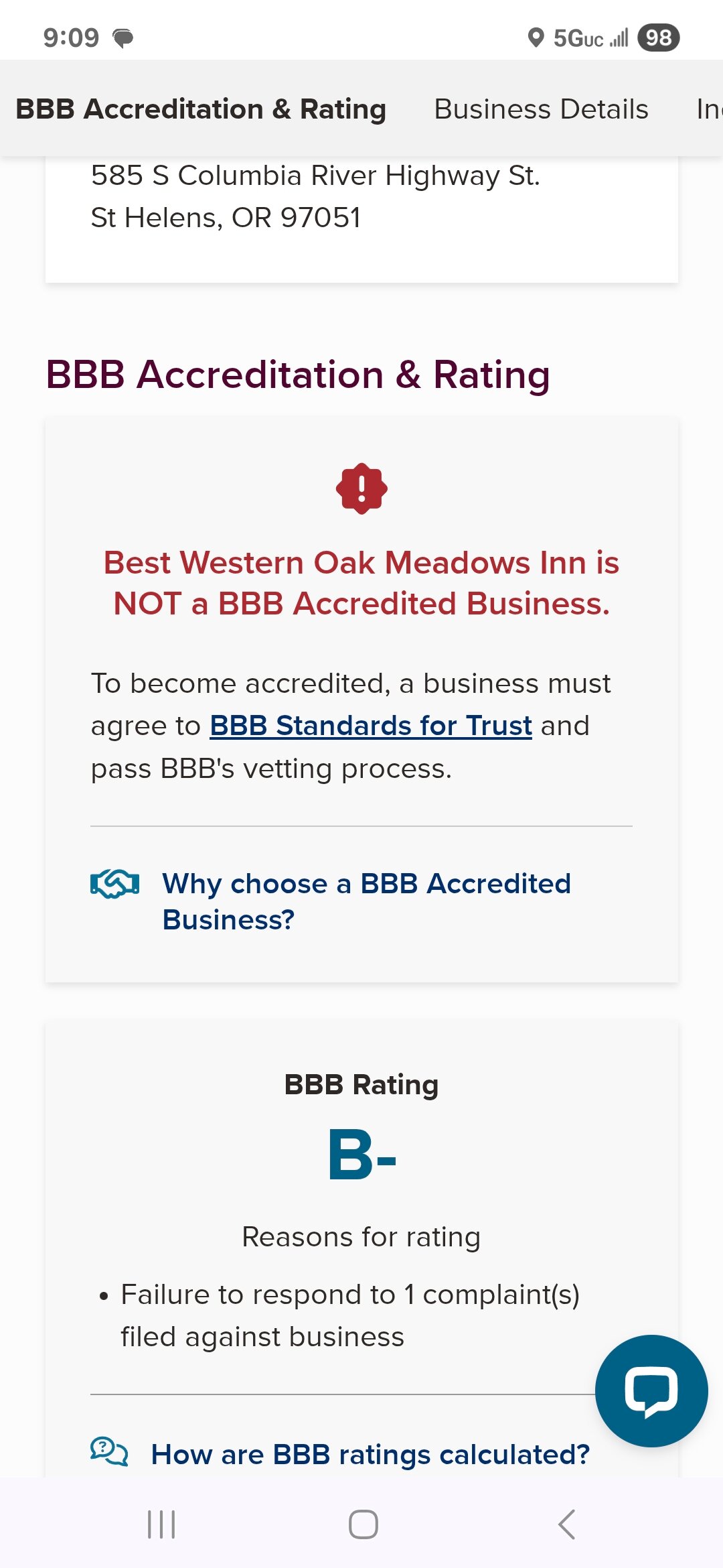 Best Western Oak Meadows Inn-官方