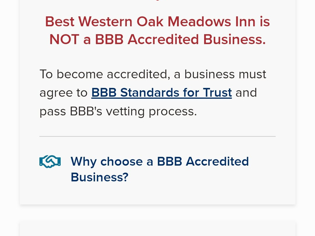 Best Western Oak Meadows Inn主图