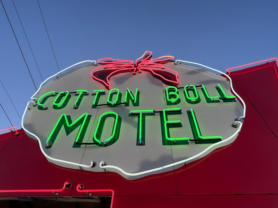 Historic Cotton Boll Motel & Neon Sign-Canute必去景点