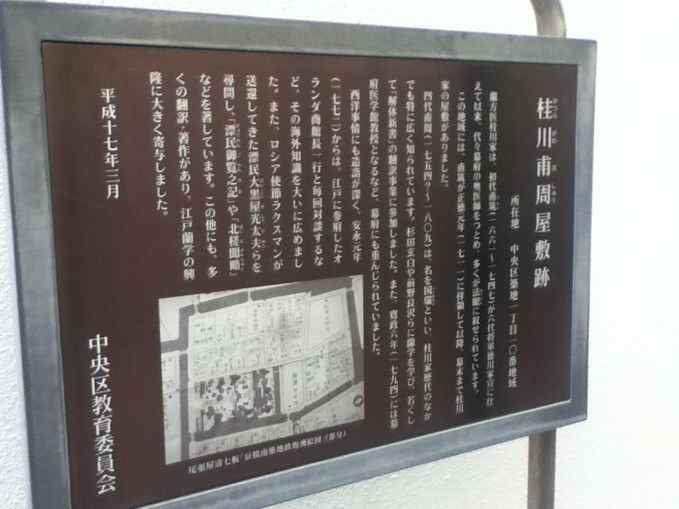 Former Residence of Hoshu Katsuragawa-Tsukiji必去景点