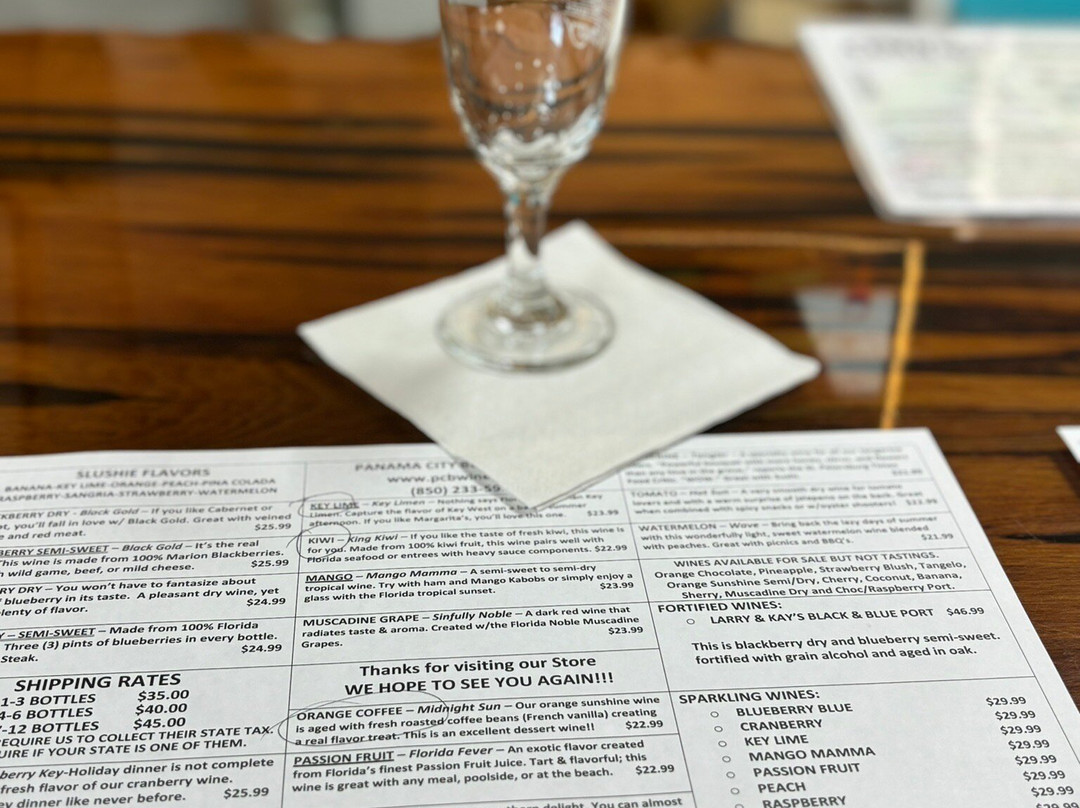 Panama City Beach Winery-巴拿马城海滩必去景点