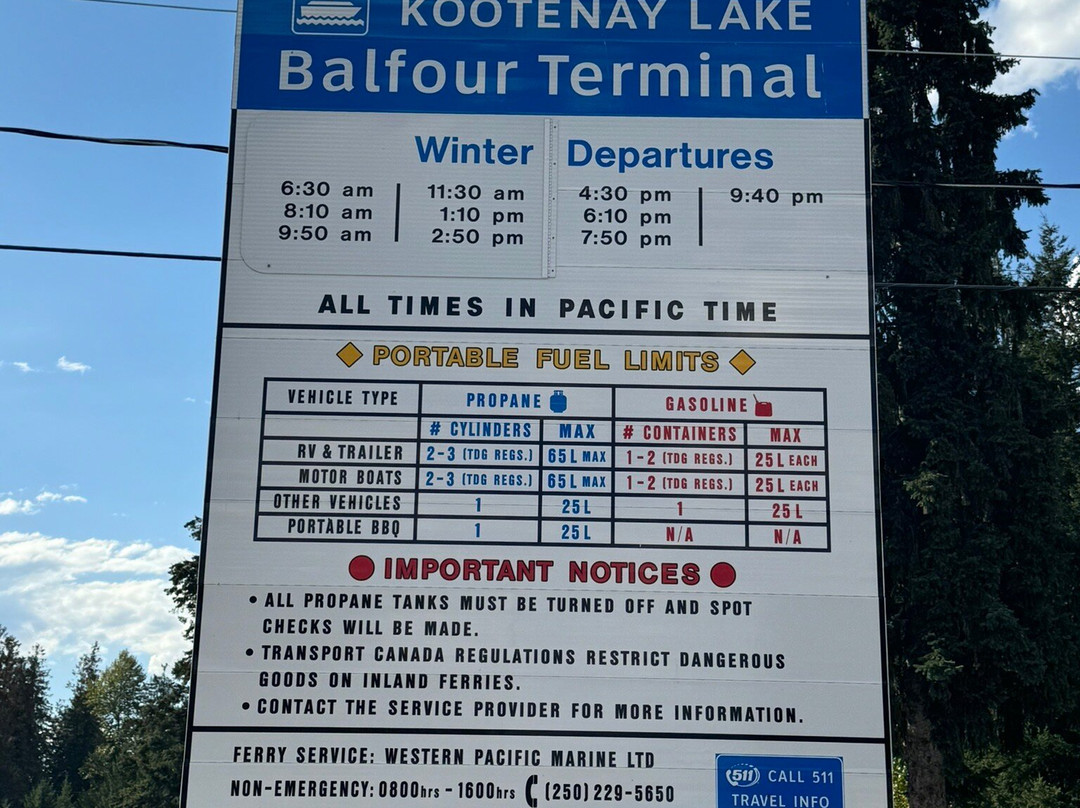 Kootenay Lake Ferry景点图片