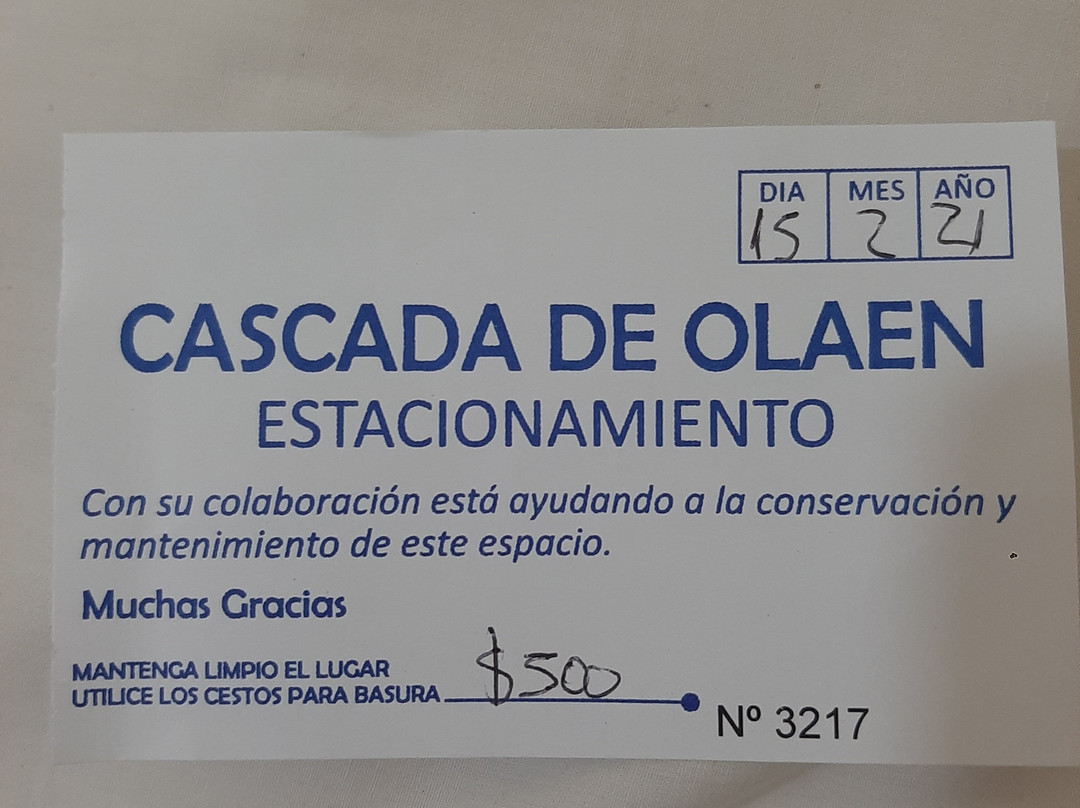 Cascada de Olaen景点图片