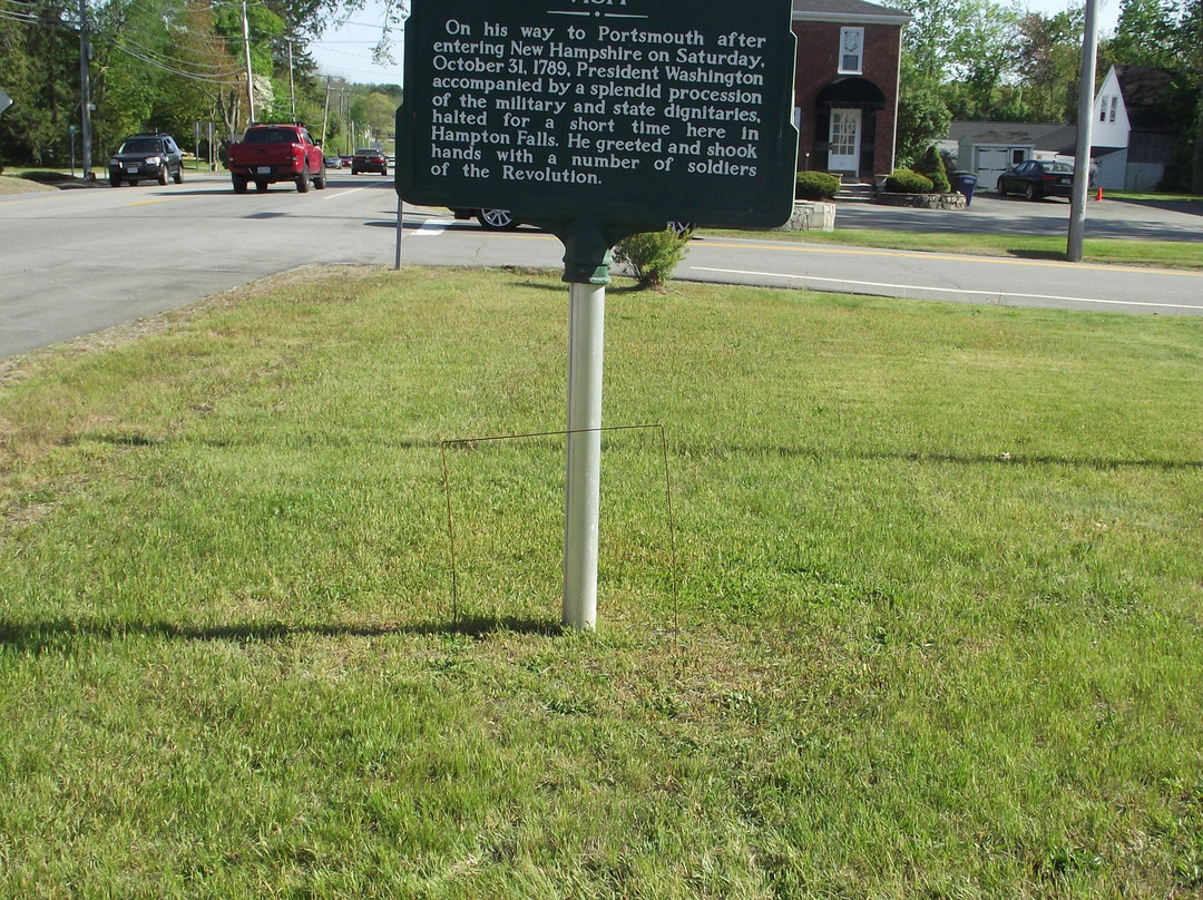 New Hampshire Historic Marker #37 ~ George Washington's Visit
