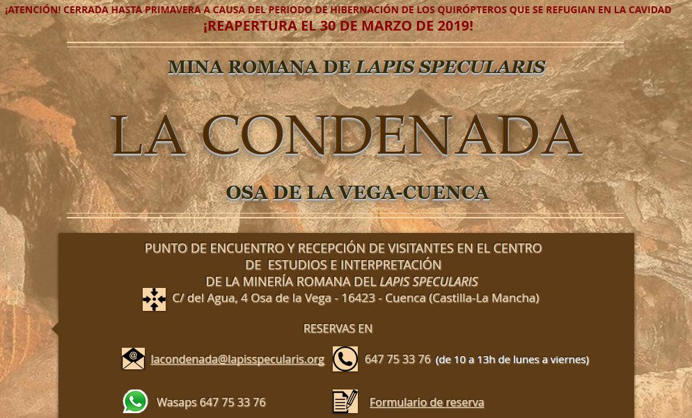 Mina Romana de Lapis Specularis La Condenada-Osa de la Vega必去景点