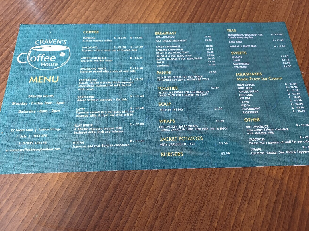 Craven's Coffee House