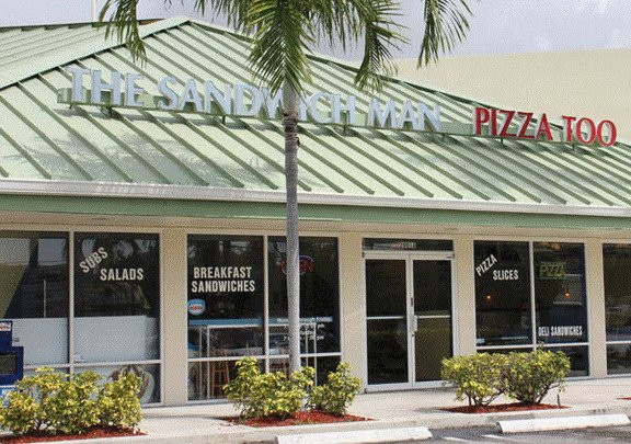 The Sandwich Man Pizza Too