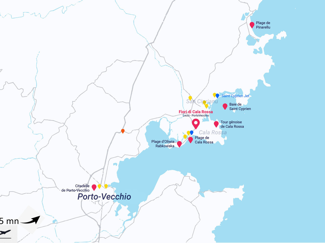 Plage de Cala Rossa-Lecci必去景点