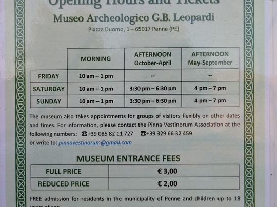 Museo Archeologico Civico e Diocesano "Giovanni Battista Leopardi" di Penne-Penne必去景点