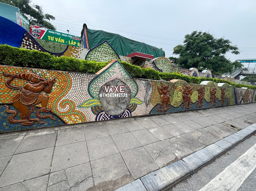 Hanoi Ceramic Mosaic Mural-河内必去景点