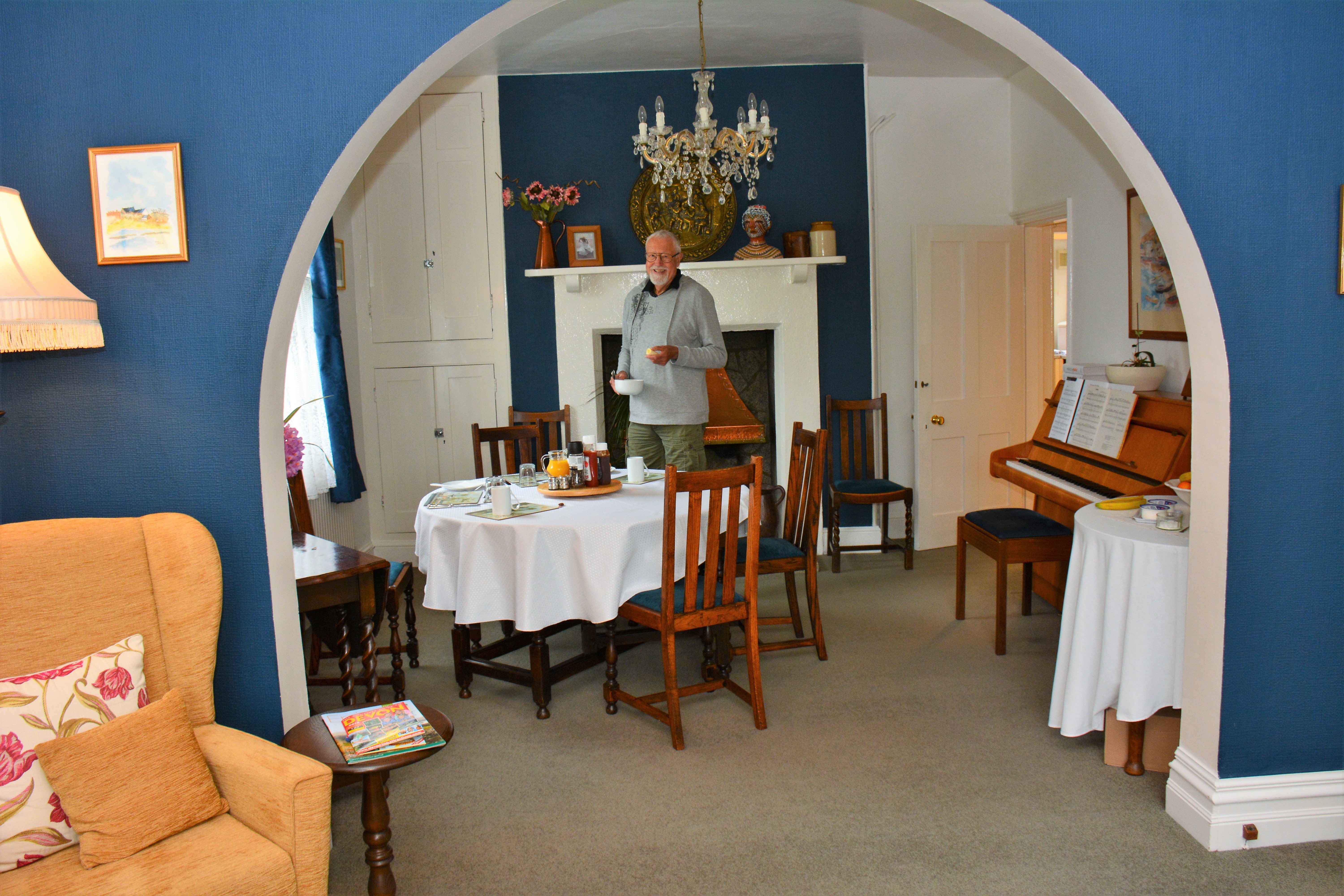 Moorcote Country Guest House, Moretonhampstead, Dartmoor-餐饮