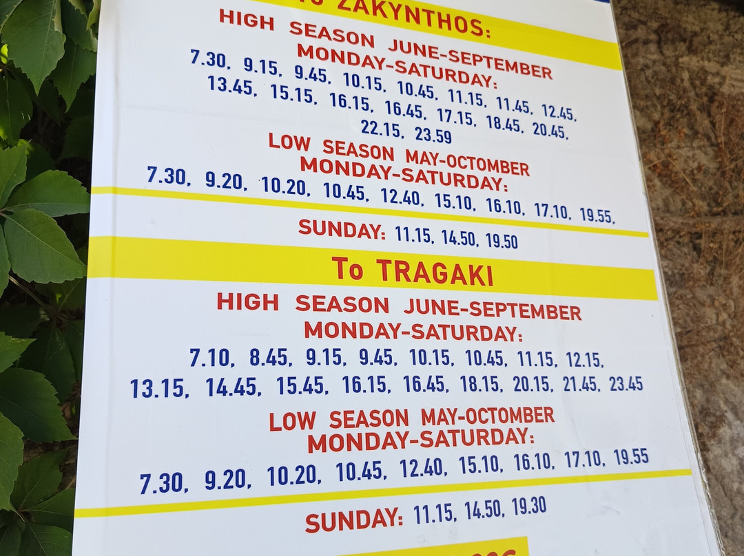 KTEL Zakynthou - Public Bus-扎金索斯镇必去景点