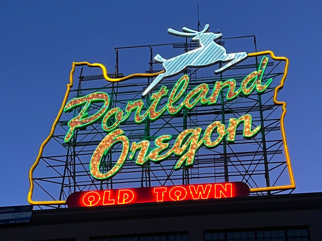 Portland Oregon Sign-波特兰必去景点