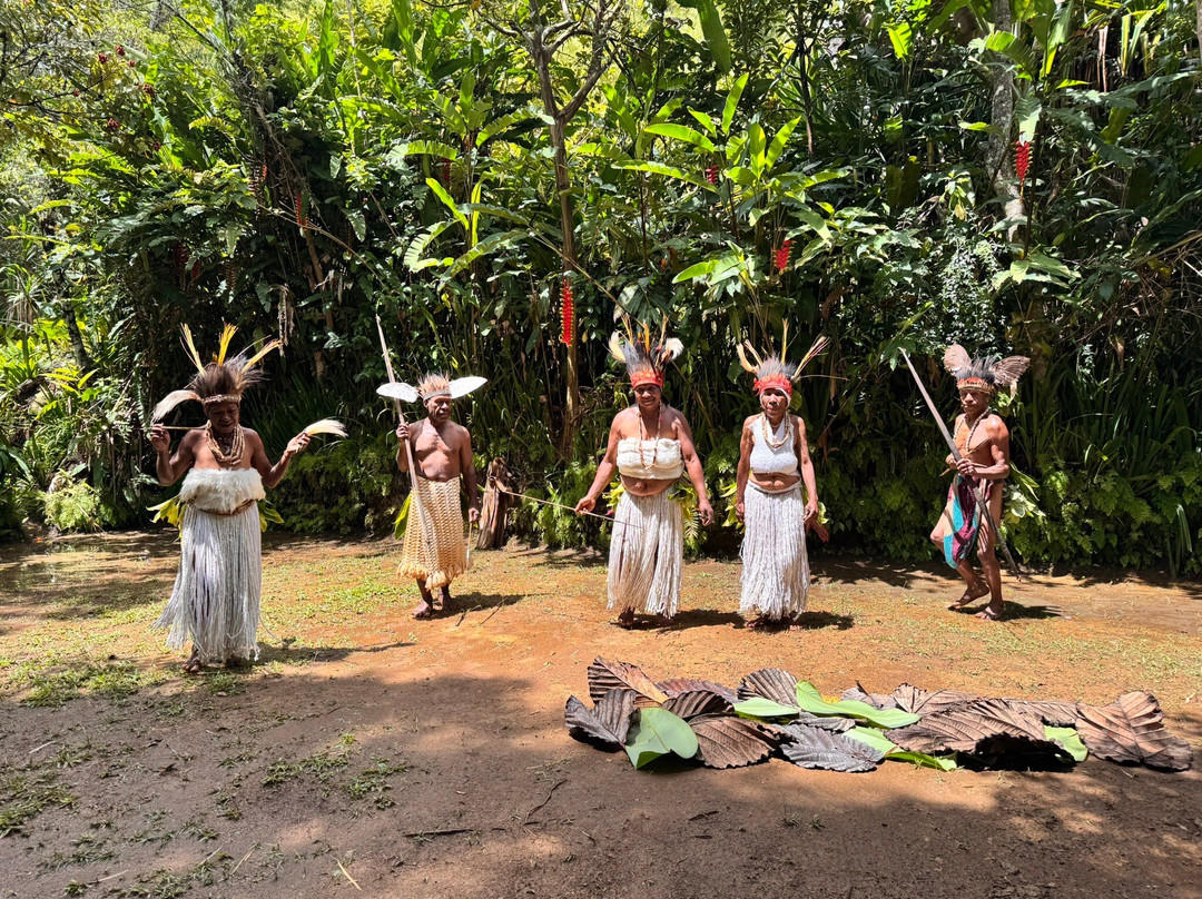 Papau New Guinea Famous Asaro Horosa Mudmen景点图片