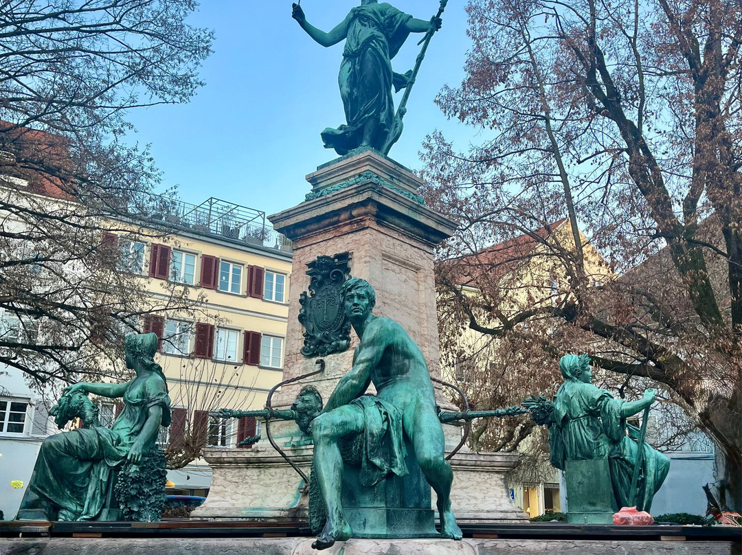 Lindavia-Brunnen-林道必去景点