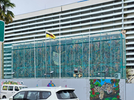 The Big Mural of Dewan Bahasa-斯里巴加湾必去景点