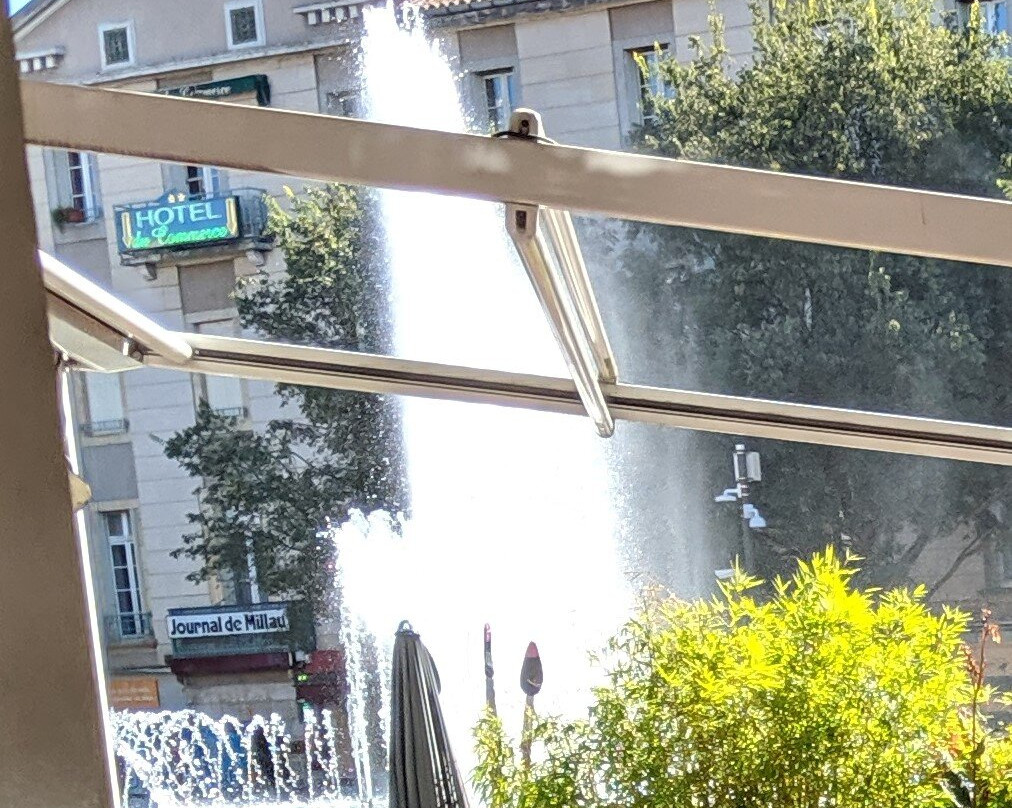 Fountain  Place du Mandarous in Millau