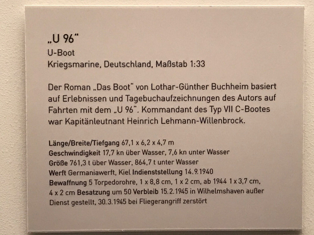 Fink II U-Boot-Bunker-汉堡必去景点
