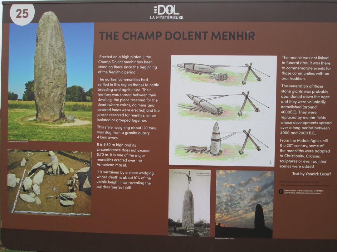Menhir du Champ Dolent景点图片