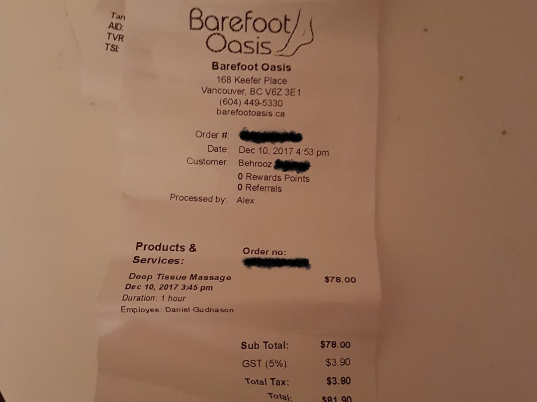 Barefoot Oasis Foot Massage & Spa-温哥华必去景点