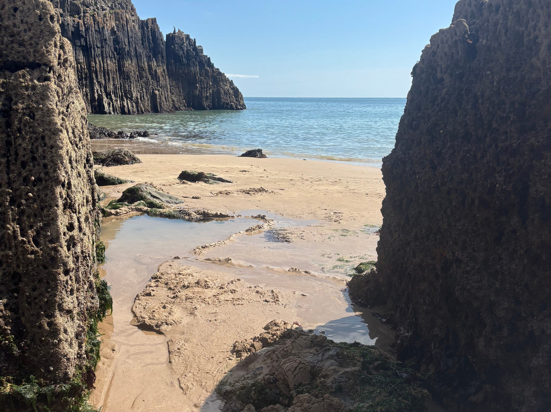 Skrinkle Haven Beach-Manorbier必去景点